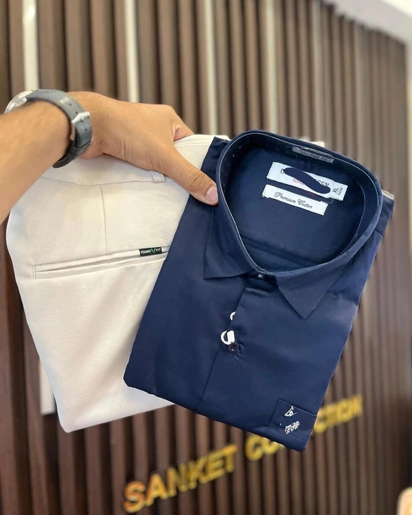 Formal Plain Shirt Pant Combo – Timeless Style And Comfort