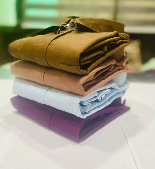 Plain Formal Shirt Combo – 4 Piece ComboTimeless Style And Comfort