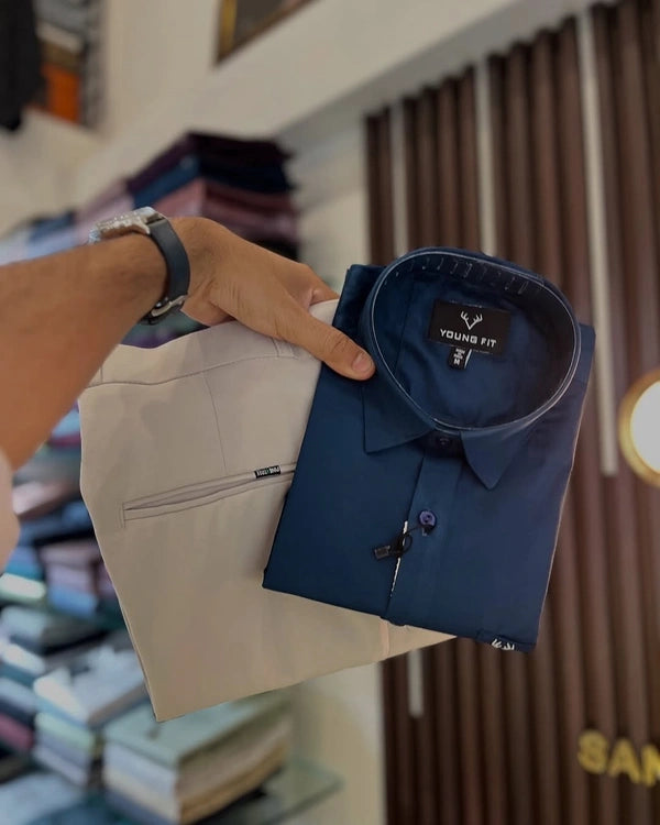 Formal Plain Shirt Pant Combo – Timeless Style And Comfort