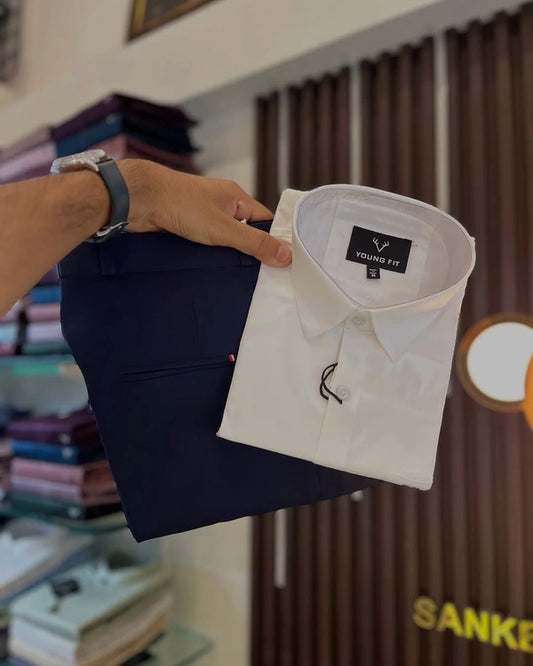 Formal Plain Shirt Pant Combo – Timeless Style And Comfort