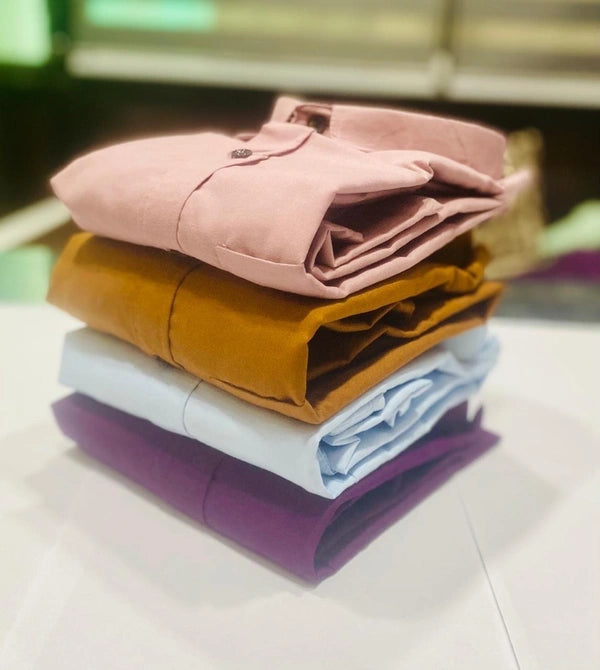 Plain Formal Shirt Combo – 4 Piece ComboTimeless Style And Comfort