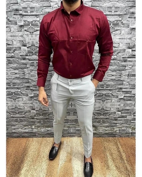 Formal Plain Shirt Pant Combo – Timeless Style And Comfort