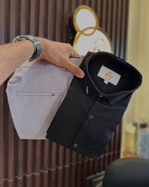 Formal Plain Shirt Pant Combo – Timeless Style And Comfort