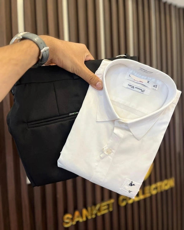 Formal Plain Shirt Pant Combo – Timeless Style And Comfort