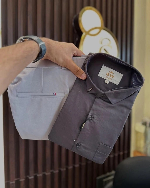Formal Plain Shirt Pant Combo – Timeless Style And Comfort