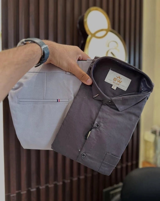 Formal Plain Shirt Pant Combo – Timeless Style And Comfort