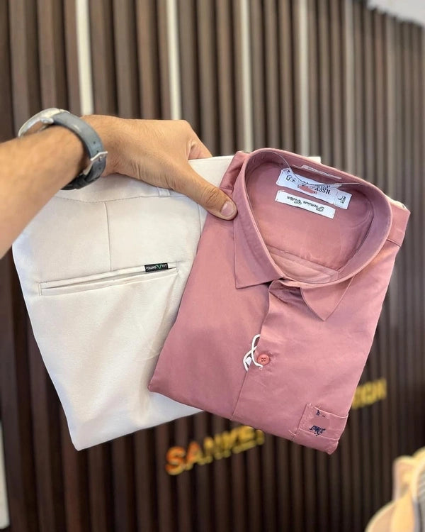 Formal Plain Shirt Pant Combo – Timeless Style And Comfort